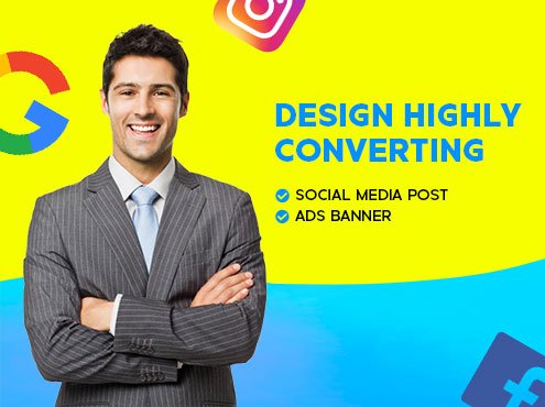 Design Higly converting Social Media post & Ads Banner-M