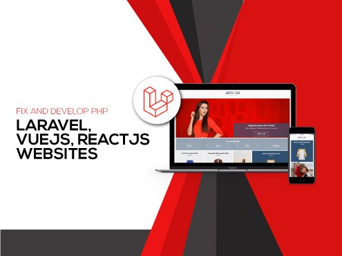 Fix and develop php laravel, vuejs, reactjs