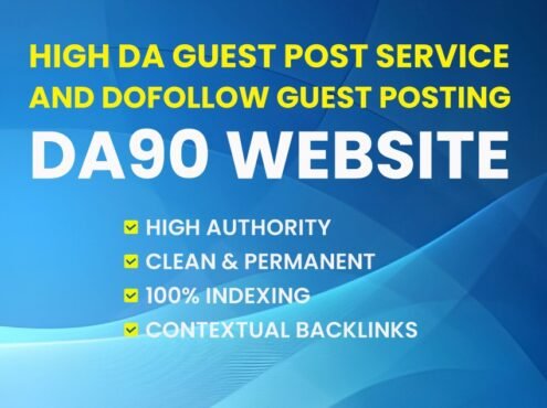 High da guest post service and dofollow guest posting on da90 website