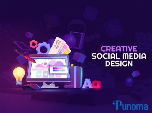 Creative social media design banner ads